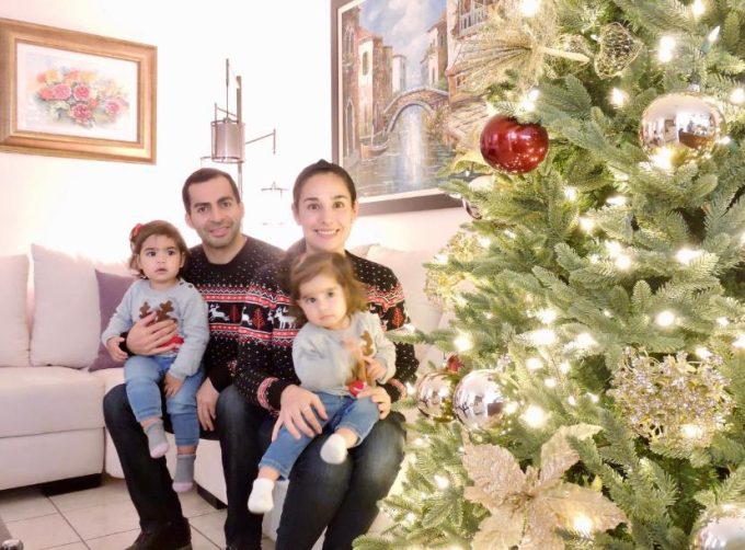 pregnancy-with-polycystic-ovary-polycystic-ovary-engenes-family-fertility-clinic-engenes-mother-and-father-celebrating-first-christmas-of-their-two-daughters-born-via-in-vitro-fertilization